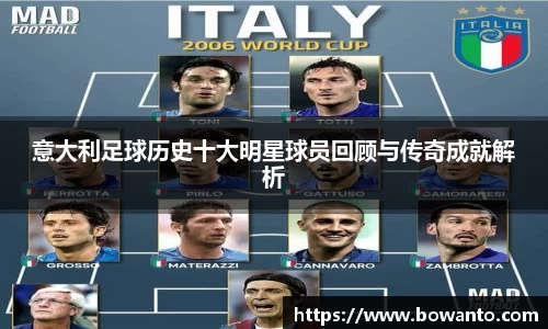 意大利足球历史十大明星球员回顾与传奇成就解析